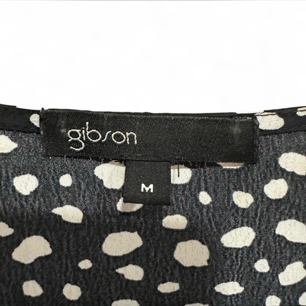 Gibson Black and White Dotted Blouse - Picture 2 of 7
